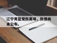 金宝体育官网-辽宁男篮受伤离场，伤情尚未公布。